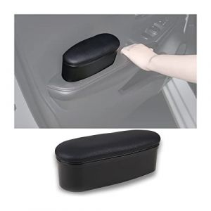 JNNJ Support Universel D'accoudoir de Porte de Voiture, Coussins de Support de Coude Gauche D'accoudoir de Voiture, Accessoires Automobiles, Pour Soulagent la Fatigue du Bras du Conducteur(Noir) (KJHmaoyi, neuf)