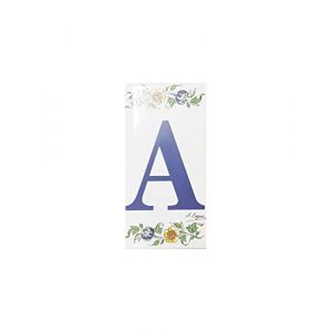 Grenadine Boutique - Lettre de Porte Alphabet en Céramique Thème Moustier - Lettre A (✅FR GRENADINE BOUTIQUE✅, neuf)