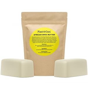 Plant Guru Barre de beurre de karit&eacute; africain brut, 100 % pur, naturel, non raffin&eacute;, couleur ivoire, import&eacute;e du Ghana, id&eacute;ale pour les hommes (HAYYONLINE, neuf)