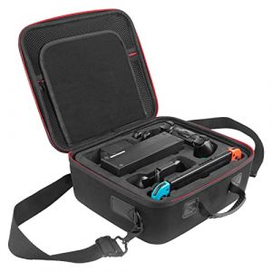 RYHX Etui pour Nintendo Switch et Switch OLED,Deluxe Housse de Transport à Coque Rigide avec Espace Plus Large pour Console Switch,Dock,Câble HDMI,Manette Pro et 21 Cartes de Jeux (RYHX-1, neuf)