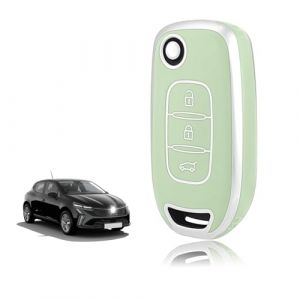 TOOMUME Coque Cl&eacute; TPU, Etui Cl&eacute; &Eacute;tui Cl&eacute; Adapt&eacute; pour Renault Kangoo 3 Twingo 3 Megane 4 Trafic 4 Clio 5 Captur Dacia Sandero Stepway Duster, Couvre Clef Cache Cle Voiture Tel&eacute;commande - Flip Key (TOOMUME, neuf)