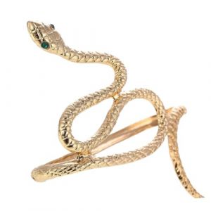 ifundom Manchette Bras Serpent Dor&eacute; Style Vintage Bracelet Haut Bras Ouvert Unisexe Accessoire Manchette Serpent &Eacute;l&eacute;gant et Confortable pour Femmes et Filles (Tabitha Tam, neuf)