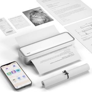 Bisofice X9 Imprimante mobile thermo-impression A4, imprimante portable pour mobile, imprimante A4 pour ordinateur portable, pour ext&eacute;rieur, voyage, maison, bureau, compatible avec iOS et Android (Feidoya, neuf)
