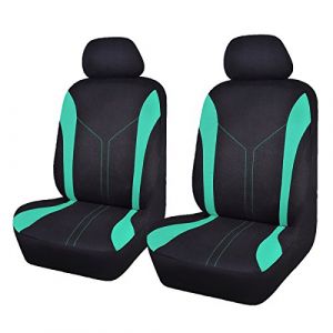 Flying Banner Universal Mode Maille Housses de siège de Voiture (2 Avants, Noir Vert Menthe) (Flying Banner EU, neuf)