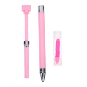 FRCOLOR Stylo &agrave; Dessin Diamant Rechargeable Taille Standard pour Nail Art et Peinture Diamant Cire Douce Rose pour Loisirs Cr&eacute;atifs et D&eacute;coration Ongles (White Beach, neuf)