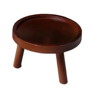 Support pour en bois - Support de pot de fleurs - En bois - Rond - Support de fleurs - Support pour - Support de pot de fleurs - Pour la maison (katurath, neuf)