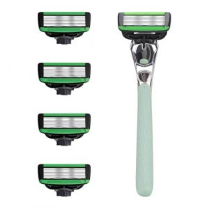 Pruojhw Tondeuse &agrave; cheveux pour homme | S&eacute;curit&eacute; r&eacute;utilisable en acier inoxydable &ndash; Rasoir en m&eacute;tal pour barbe et poils du corps | Pour homme et femme pour le visage, le corps et les voyages (xuaesiy, neuf)