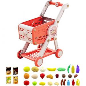 Ensemble De jeu-De-Chariot De Courses Pour Tout-petits &ndash; Mini Chariot D'&eacute;picerie Durable, jeu-De-Simulation &Eacute;ducatif, Jouet Interactif | B&eacute;b&eacute;, Filles, Apprentissage Pr&eacute;scolaire, Jeux De R&ocirc;le, Jeux &Agrave; L (yulinxi, neuf)