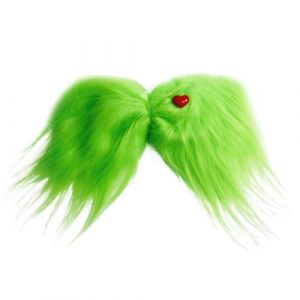 Pinces à cheveux vertes | Pince à cheveux verte avec cœur rouge – Accessoires de cheveux de Noël, décorations d'arbre, accessoires de déguisement pour femmes et filles (yuyhnz, neuf)