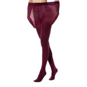 Gi&Gi Collants pour femme, mat, grande taille, pour l'hiver, en microfibre, 180 denier, bordeaux, XL-XXL Plus (GI & GI CALZE, neuf)