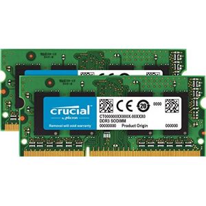 Crucial CT2K8G3S1339M 16Go Kit (8Gox2) (DDR3/DDR3L, 1333 MT/s, PC3-10600, SODIMM, 204-Pin) Mémoire pour Mac (ASKA international, neuf)