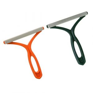 DECHOUS Lot de 2 Nettoyants Anti-peluches R&eacute;utilisables pour V&ecirc;tements et Textiles, Absorbeurs de Poils D&rsquo;animaux Manche Ergonomique, Couleurs Vert Fonc&eacute; et Orange Sale, Outil Pratique (Delicious.C, neuf)