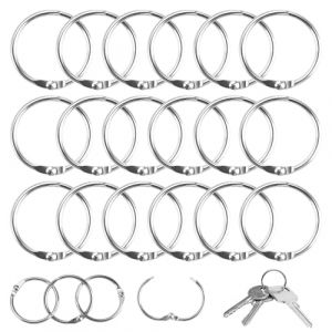 100 Pi&egrave;ces Anneaux de Reliure,30mm Diam&egrave;tre Ext&eacute;rieur Anneaux Articul&eacute;s M&eacute;talliques,Anneau M&eacute;tallique,pour Livre Classeur,Cahier,Scrapbooking,&agrave; Bloc-note,Document,AlbumsPorte-cl&eacute;s,Bricolage(Argent&eacute;) (Ahongjiayi, neuf)