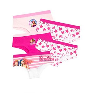 Barbie sous Vetements | Culottes Fille | Slip Coton Lot de 5 Multicolore 6-7 Ans (Character FR, neuf)