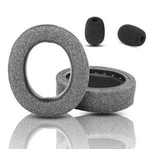 Amélioré/Professionnel Oreillettes et Coussinets pour HS70 Casque Audio Compatible avec Corsair HS50, HS60,HS70, Pro, HS75, XB Casque Audio(Tissu et Mousse à mémoire Coussinets de Rechange) (HAIZEEN EU, neuf)
