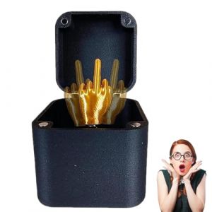 KEWUF Doigt d'honneur dans Une Boîte, Coffret Cadeau Surprise Doigt D'honneur, Boite Amusante Doigt D'honneur Cadeau Popup Surprise for Adultes, Cadeau Amusant de Noël pour Cadeau de Décoration (VicFENG001, neuf)