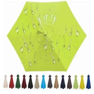 ZGantrix Housse de Rechange pour Parasol 200cm 250cm 270cm 300cm Toile Parasol d'extérieur À 6 Baleines Auvent de Rechange pour Parasol de Terrasse Tissu de Polyester(L55,2M 6.5ft/6 Ribs) (YEYE-SHOP, neuf)