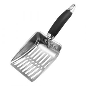 Pelle &agrave; d&eacute;jections pour Chat - Tamis m&eacute;tallique, Nettoyeur de liti&egrave;re Profond | Outil de Nettoyage de liti&egrave;re antiadh&eacute;sif avec poign&eacute;e Ergonomique, Maille antirouille pour bac &agrave; liti&egrave;r, Salon, Coin (zhzxmh, neuf)