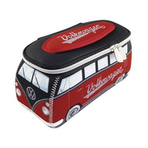 BRISA VW Collection - Volkswagen Trousse Universelle en N&eacute;opr&egrave;ne pour Maquillage, Cosm&eacute;tiques, Toilette, Pochette T1 Combi Bus (Noir/Grand) (BRISA Entertainment GmbH, neuf)
