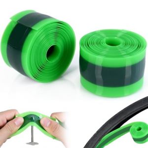 2 Pi&egrave;ces Doublure Pneu V&eacute;lo, Jante Accessoires Pneu V&eacute;lo, Pneus de V&eacute;lo Liner Anti-Crevaison Protection Anti-Crevaison pour V&eacute;lo, Compatible Avec12, 16, 18, 20, 24, 26, 27,5, 29 Pouces (vert fonc&eacute;) (Dtoterul, neuf)
