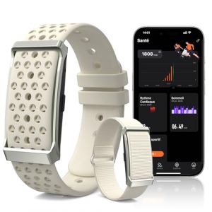 iSo Tech Bracelet Connect&eacute; sans &Eacute;cran, Smartwatch Montre Connect&eacute;e Fitness Tracker avec Suivi 24/7 Activit&eacute;, Sommeil & Fr&eacute;quence Cardiaque, 170+ Multisports, Autonomie 35 Jours, IP68 pour Femme Homme (IEDAU International GmbH, neuf)
