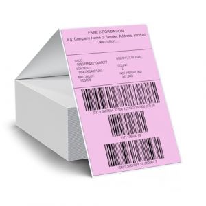 FINDAT Violet &Eacute;tiquettes Thermiques Pli&eacute;es En Vinyle 100 x 150 mm &Eacute;tanche Labels Pour &Eacute;tiquettes De Magasin Et d'exp&eacute;ditio DIY 250 Pi&egrave;ces (ZHIYUU, neuf)