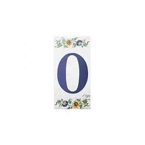 Grenadine Boutique - Lettre de Porte Alphabet en Céramique Thème Moustier - (Lettre O) (✅FR GRENADINE BOUTIQUE✅, neuf)