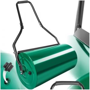 TecTake® Rouleau à Gazon Rouleau de Jardin, Tambour 60 cm Équipé d'un racleur Lestage Eau ou Sable, Entretien Pelouse, pour Semis et Graines, Outil de Jardinage, Jardin, Aide la Pousse du Gazon (Made4Home SAS, neuf)
