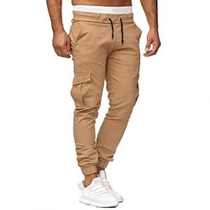 Pantalon Cargo Homme Jogging Chino Gris Jean Sarouel Harem Sweatpants Denim Noir Bas Survetement Pas Cher Vert Survet Noire Joggings Sport Trousers Pants Randonn&eacute;e Skate Jogger Kaki Travail Militaire (chengaokui993, neuf)