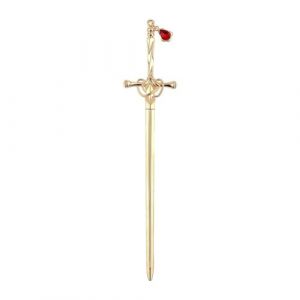 Épée Pendentif Épingles à Cheveux Vintage Chinois Accessoires Punk Tendance Bâtons Femmes Épingle Plat Épée à Cheveux Épée Cheveux Épingle à Cheveux L1I1 (youruodianzi, neuf)