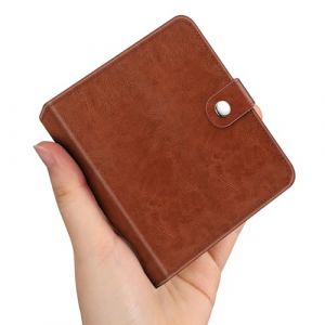 FINTIE Mini Album Photo 3.5 x 4.25 Pouces (8.9 x 10.8 cm) - 52 Photoe (26 Pages) pour Polaroid i-Type/600/SX-70 et Fujifilm Instax Wide etc, Marron Vintage (Fintie EU, neuf)