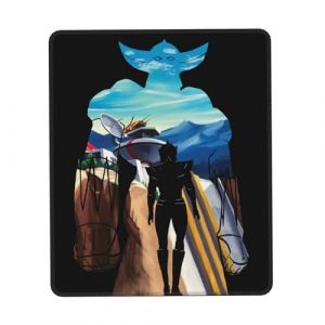 Japanese Manga Golderak UFŏ%Robot Tapis de Souris Anime Grendizer - Design Manga Robot Japonais UFŌ - Bureau Gamer - Antid&eacute;rapant avec Bord Verrouill&eacute; - Accessoire Geek 10 x 12 inch (LinYiDeYiXingZhuangShiGongChengYouXianGongSi, neuf)