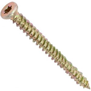 AERZETIX - C44664 - Lot de 20 Vis pour béton Ø7.5x82mm à empreint étoile T30 - montage directe sans cheville - à tête fraisée - en acier zingué - ancrage fixation bâtiment charpente bois (Tuning, neuf)