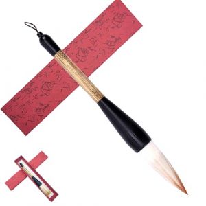 XCSJ Calligraphie Chinoise avec Boîte de Rangement Professionnels Grand Pinceau de Calligraphie Chinoise Kanji Japonais Sumi pour Calligraphie, Écriture, Peinture, Idéal Comme Cadeau (HaoQing, neuf)