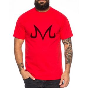 WhyKiki Majin Sign from Boo Dragonball Hommes T-Shirt Nerd en différentes Couleurs, Colour:Rot;Größe2:3XL (TeeKiki, neuf)