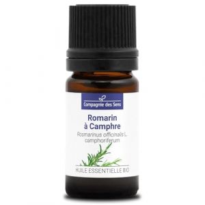 ROMARIN &Agrave; CAMPHRE BIO - 5mL - Huile Essentielle de Qualit&eacute; Premium - 100% Pure, Naturelle, garantie ChromaCert&reg; - Ch&eacute;motyp&eacute;e & Int&eacute;grale (La Compagnie des Sens, neuf)