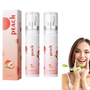 Spray D'haleine Buccale, 2pc 20ml Spray Rafraîchissant pour l'Haleine, Vaporisateur D'Halitose D'Odeur Orale, Souffle Frais, Petit Portatif à Souffle Frais (Elliot  Ree, neuf)