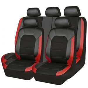 GFFLH Housses de Siège Voiture pour Dacia Jogger 2022 2023 2024 2025, ImperméAble Siege Protecteur De Coussi PU Cuir Avant Arrière Couvre Sieges Accessoires,Red (Yingrui Chang, neuf)