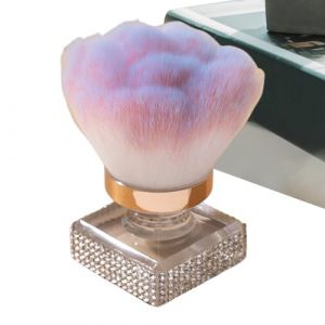 Blush Brush - Brosse &agrave; poussi&egrave;re faciale l&acirc;che, brosse en poudre | brosse &agrave; poudre de manucure, brosse &agrave; ongles de p&eacute;dicure, brosse pour le nettoyage des ongles, outil (qihongHaostore, neuf)