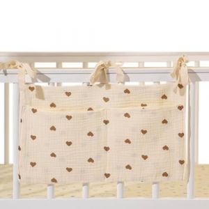 BCHKO 1 sac de rangement pour berceau, sac de lit suspendu, sac de rangement pour berceau, sac de rangement pour couches de b&eacute;b&eacute;, peut &ecirc;tre accroch&eacute; au berceau ou &agrave; la table &agrave; langer (MIAO YONGXUAN SHOP, neuf)