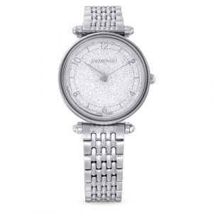 Swarovski Montre Crystalline Wonder avec un bracelet en métal dans les tons argentés, en acier inoxydable (DONA TIME Jewelry and Watches, neuf)