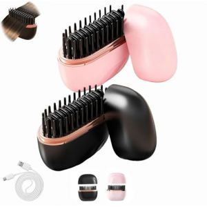 Mini Lisseur Sans Fil,Lisseur Boucleur Cheveux 2 En 1,Rechargeable De Fer &agrave; Liss&eacute;r Portatif Avec 3 R&eacute;glages De Temp&eacute;rature,Chauffage Rapide,Mini Liss&eacute;ur De Voyage Pour Des Cheveux Lisses (2Mix) (FEIBAO&-Wu, neuf)