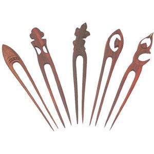 &Eacute;pingle &agrave; cheveux en bois (bois de sonor) - Accessoire pour cheveux - Quantit&eacute; : 1 pi&egrave;ce (vendo Wohnaccessoires, neuf)