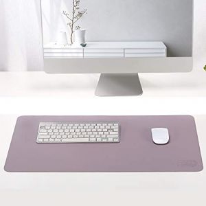 ESCOCO Tapis de Souris Bureau, 80 x40cm Ultra Mince Anti-dérapant et étanche PU Cuir Tapis de Bureau Super-Portable avec Double côté pour sous-Main Bureau et la Maison (Violet) (ESCOCOSTORES, neuf)