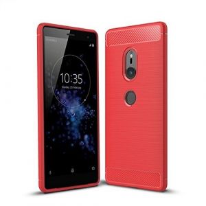 Cruzerlite Coque pour Sony Xperia XZ2 Coque, Carbon Fiber Shock Absorption Slim Case pour Sony Xperia XZ2 (2018) (Red) (Swiss case Limited, neuf)