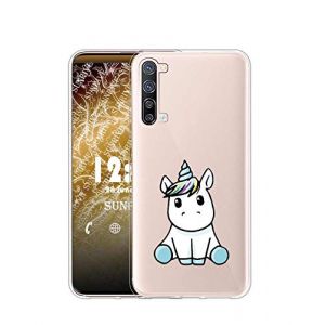 Sunrive Coque Compatible avec Oppo Find X2 Lite, Silicone &Eacute;tui Housse Protecteur Souple Gel Transparent Back Case(TPU Licorne 3)+ Stylet OFFERTS (sunrive, neuf)