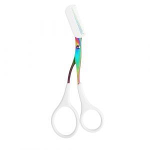 Rasoir Sourcil, Ciseaux Sourcils, Epilateur Sourcil Femmes, 2 En 1 Peigne Taille Des Sourcils, Face Épilation Ciseaux, Ciseaux Peigne À Sourcils Avec Accessoires Pour Hommes Femmes (XJZNSBCSP, neuf)