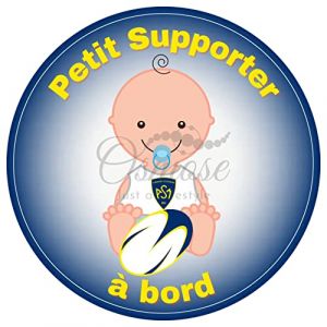 Autocollant B&eacute;b&eacute; &agrave; Bord FanZone Rugby - Petit Supporter ASM Clermont Auvergne (PRINT CORNER, neuf)