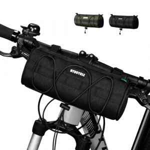 Eozakavod Sac de V&eacute;lo Sac de Guidon V&eacute;lo Sac Avant de V&eacute;lo &Eacute;tanche L&eacute;ger Sacoche de Guidon Multifonction Sacoche Cadre &agrave; Bandouli&egrave;re pour V&eacute;lo de Route VTT V&eacute;lo de Voyage (2,5L, Noir) (Eckonaver, neuf)