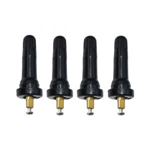 JNNJ 4 Pièces Tige Valve Capteur Pression Pneu TPMS, Tige De Valve TPMS Système De Surveillance La Pression des Pneus, Capteur Système Surveillance Pression des Pneus(Bord de Coupe carré) (KJHmaoyi, neuf)